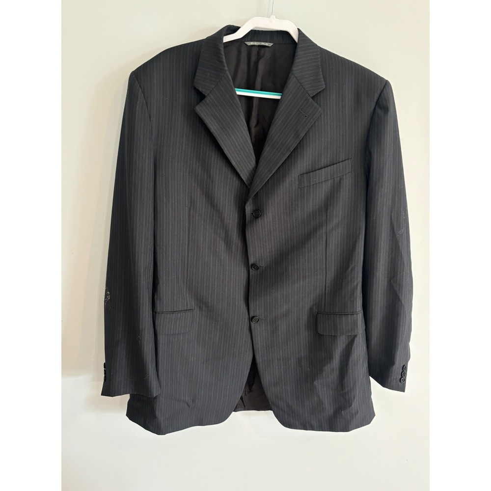 Canali Proposta Pinstripe Blazer‎ Sport Coat Wool Made in Italy XL